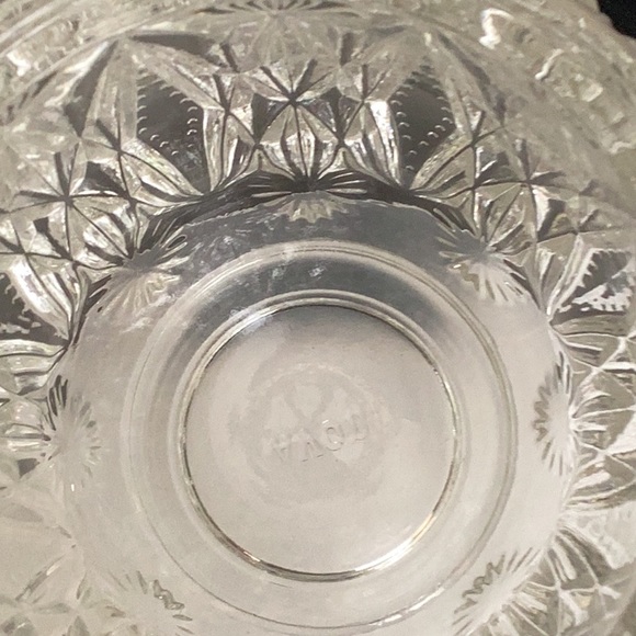 Vintage Avon Crystal Candle Holder or Candy Dish. Beautiful Crystal Details - Picture 3 of 4